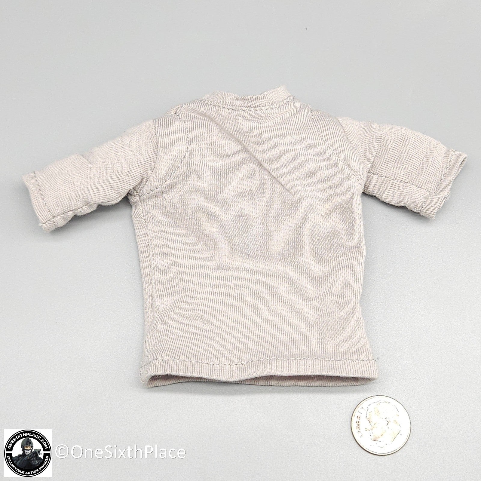1:6 scale Easy & Simple Gray T-Shirt w/ Padding for 12" Figures