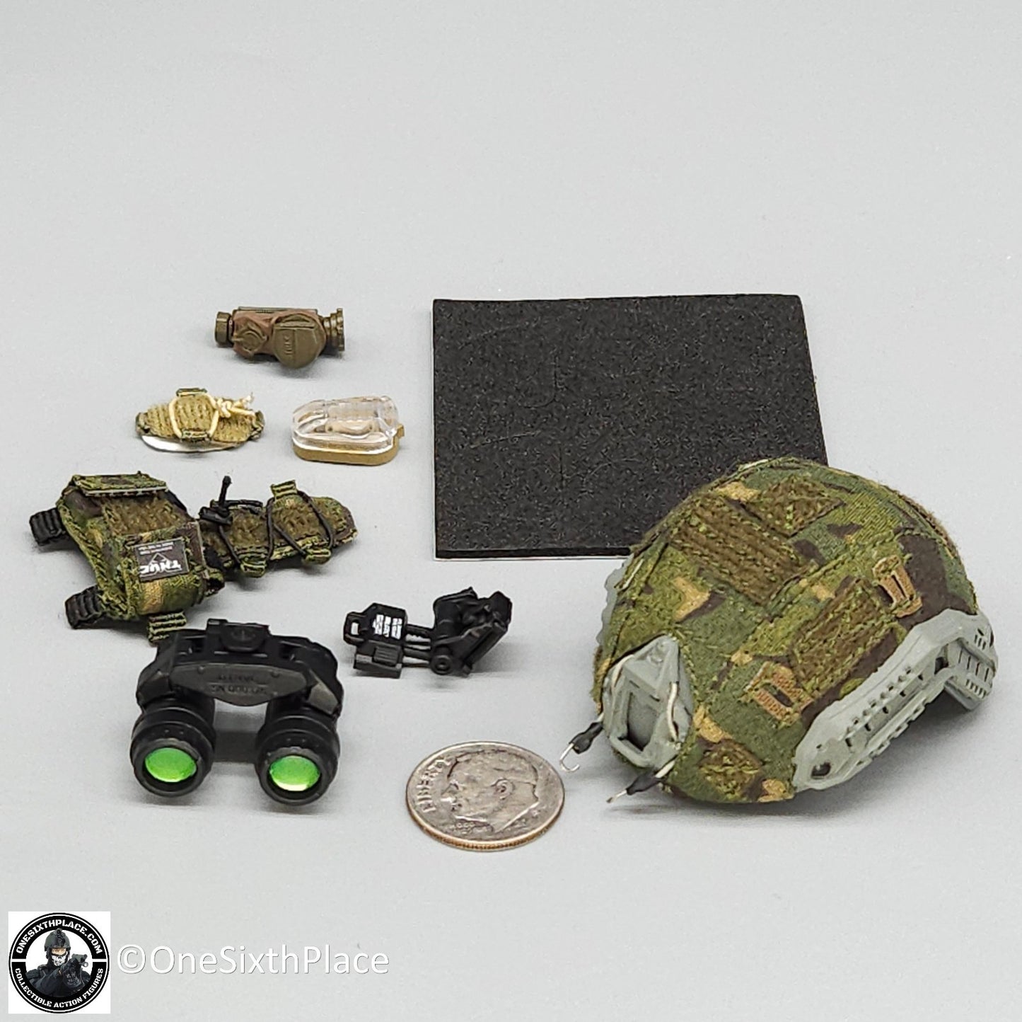 1:6 scale Easy & Simple SDU Assault Team 2023-2024 Jungle Multicam Helmet w/ NVG