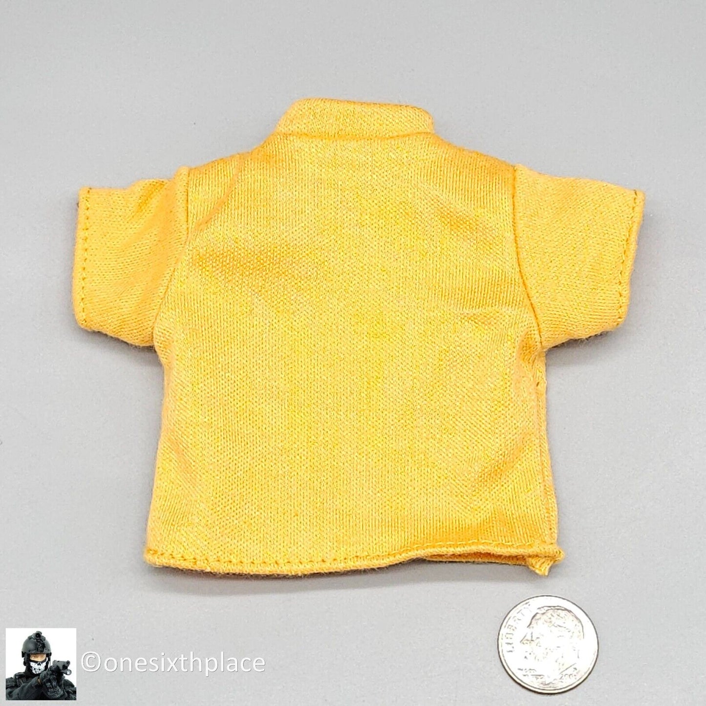 1:6 scale BBI Navy Pilot Mens Yellow T-Shirt for 12" Figures Cotswold GI Joe