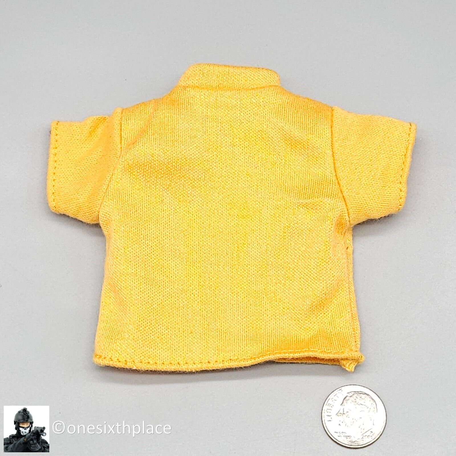 1:6 scale BBI Navy Pilot Mens Yellow T-Shirt for 12" Figures Cotswold GI Joe