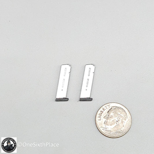 1:6 Easy & Simple PMC 1911 Pistol Ammo Mags (x2) for 12" Figures 06036E