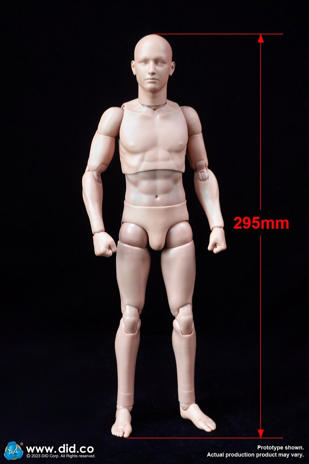 1:6 DiD Advanced Male Body (Slim Version) 2.0 Male Feet for 12" Figures