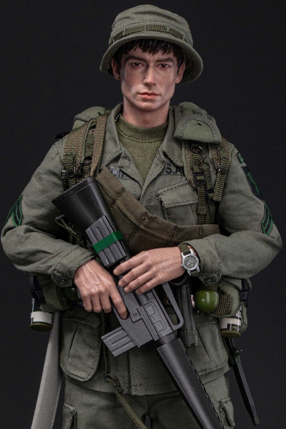 1:6 scale QO Toys Vietnam 101st Airborne Hamburger Hill M6 Bayonet Knife