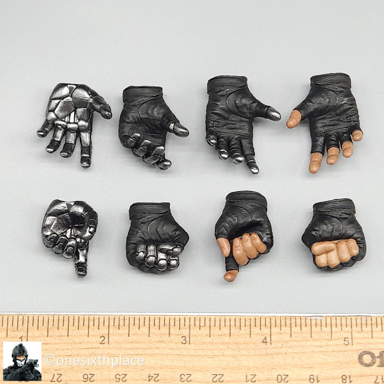1:6 scale Hot Toys Deadpool 2 Cable Gloved Hands Set for 12" Figures MMS583