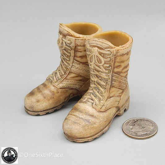 1:6 scale Ultimate Soldier Basic Desert Combat Boots (Foot Type) for 12" Figures