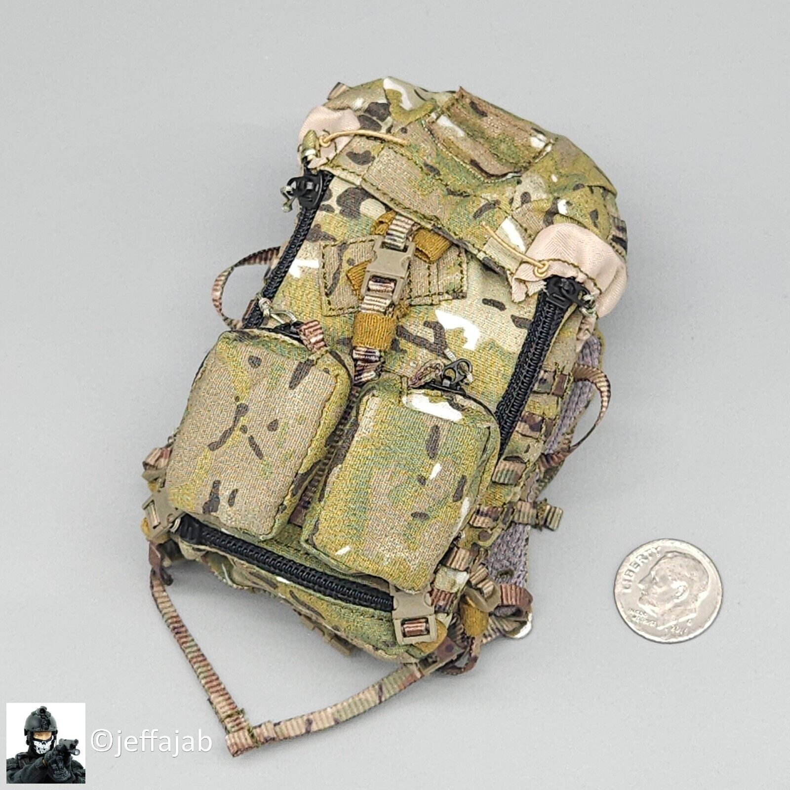 1:6 Easy & Simple 13th MEU Maritime Raid Force Multicam Backpack for 12" Figures