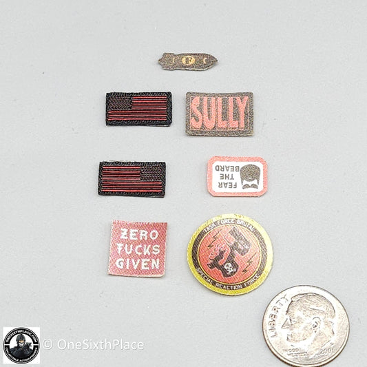 1:6 scale Easy & Simple ZERT Juggernaut Sully Patches Set for 12" Figures