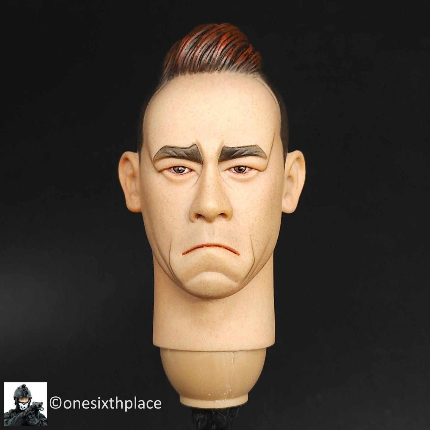 1:6 scale DamToys Gangster's Kingdom Peak Chen Male Head Sculpt for 12" Figures