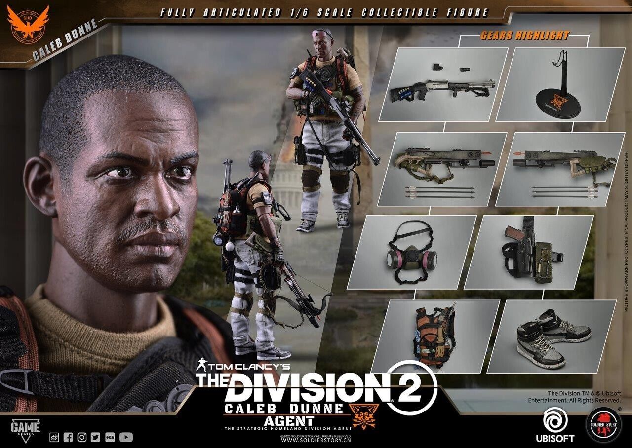 1:6 Soldier Story The Division 2 Agent Caleb Dunne 12" Figure SS G008