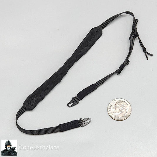 1:6 scale Soldier Story Black Padded Rifle Sling for 12" Figures