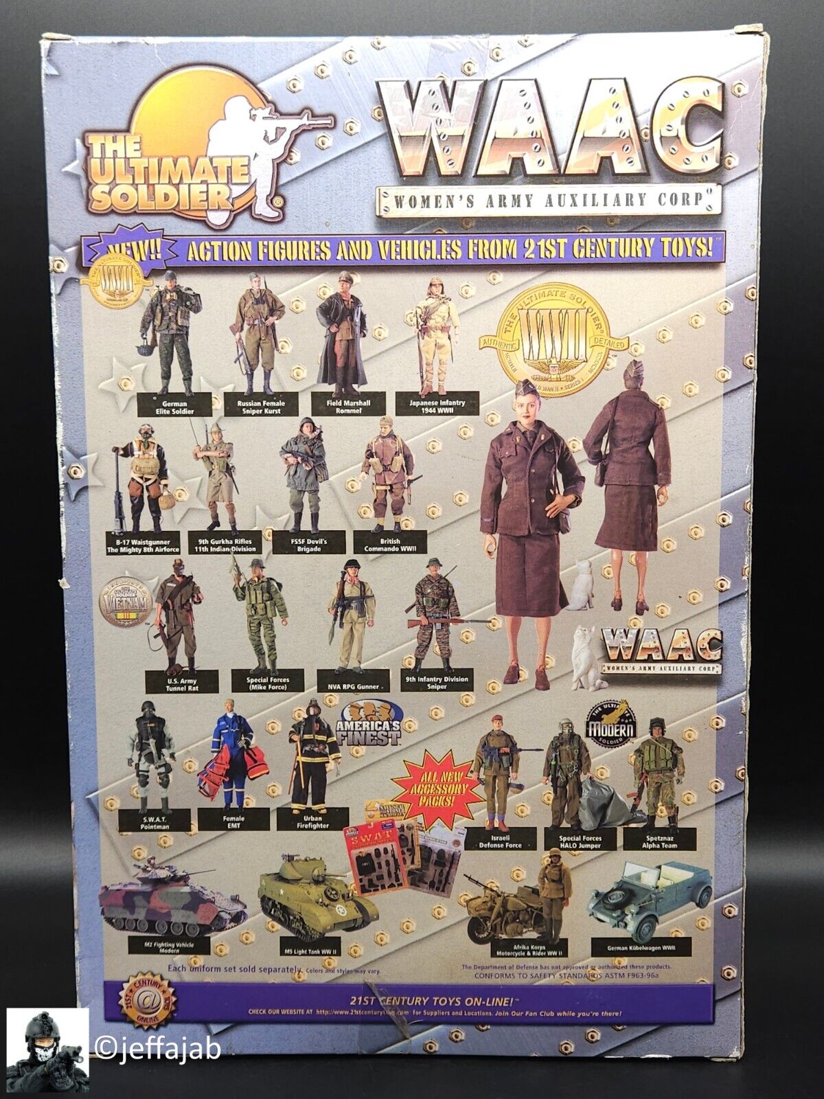 1:6 Ultimate Soldier WWII WAAC Woman's Army Auxiliary Corp 12" Female Figure