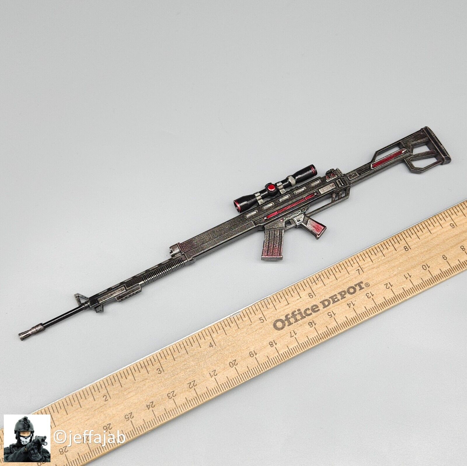 1:6 scale Create Models Female Sniper Girl Lan Sniper Rifle for 12" Figures