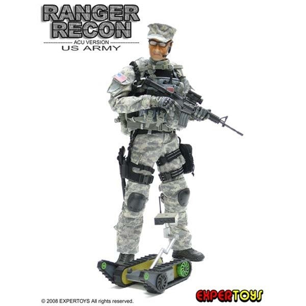 1:6 scale ExperToys Ranger Molded Black Oakley Boots (Foot Type) for 12" Figures