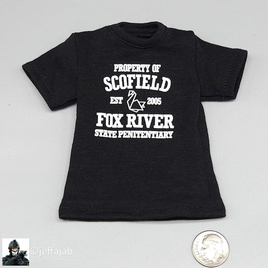 1:6 scale Easy & Simple Delta Force Chronology 2022 Mens Black Logo T-Shirt