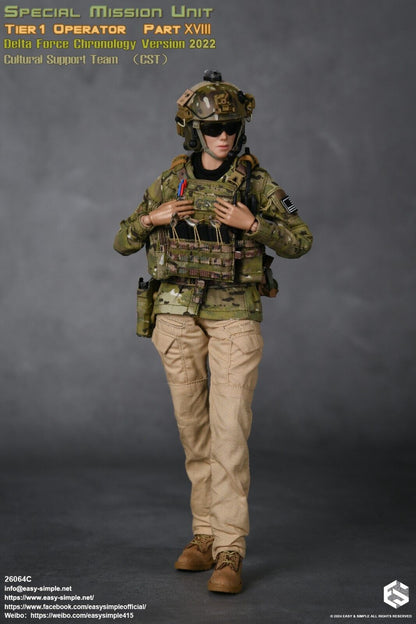 1:6 Easy & Simple Delta Force 2022 Cultural Support Team CST Female Tan Pants