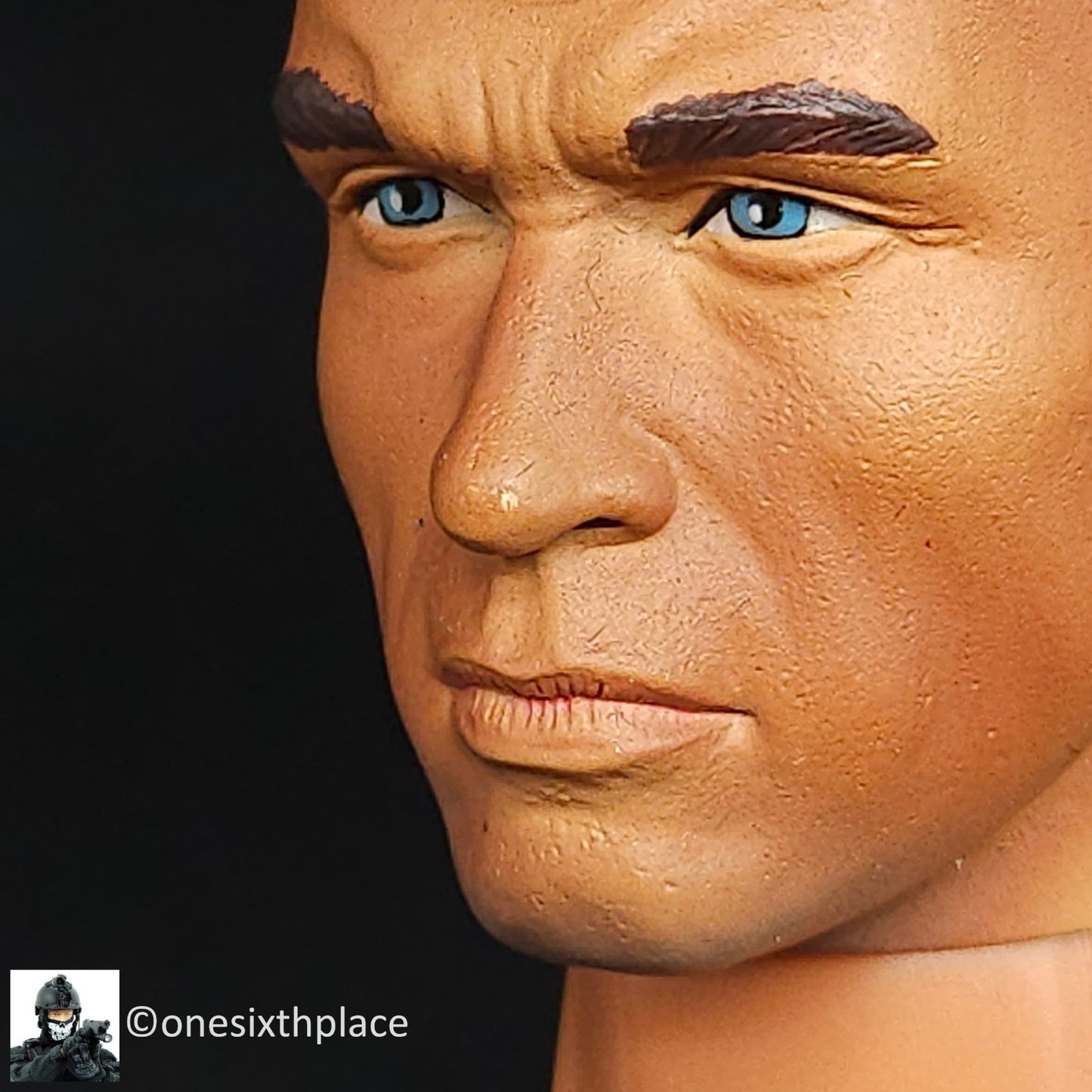 1:6 BBI Elite Force Bodybuilder Arnold Male Head Sculpt USED READ for 12" Figure