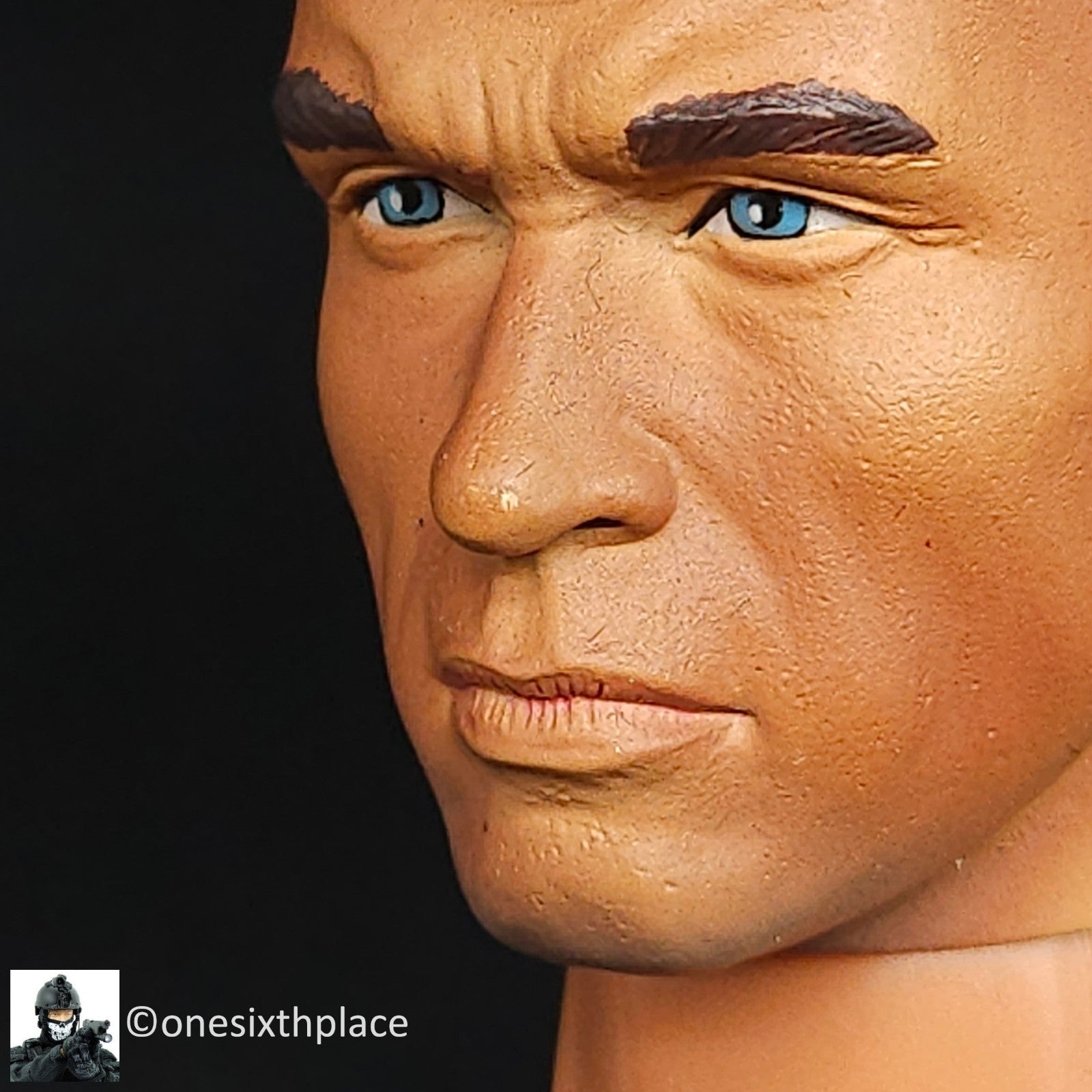 1:6 BBI Elite Force Bodybuilder Arnold Male Head Sculpt USED READ for 12" Figure