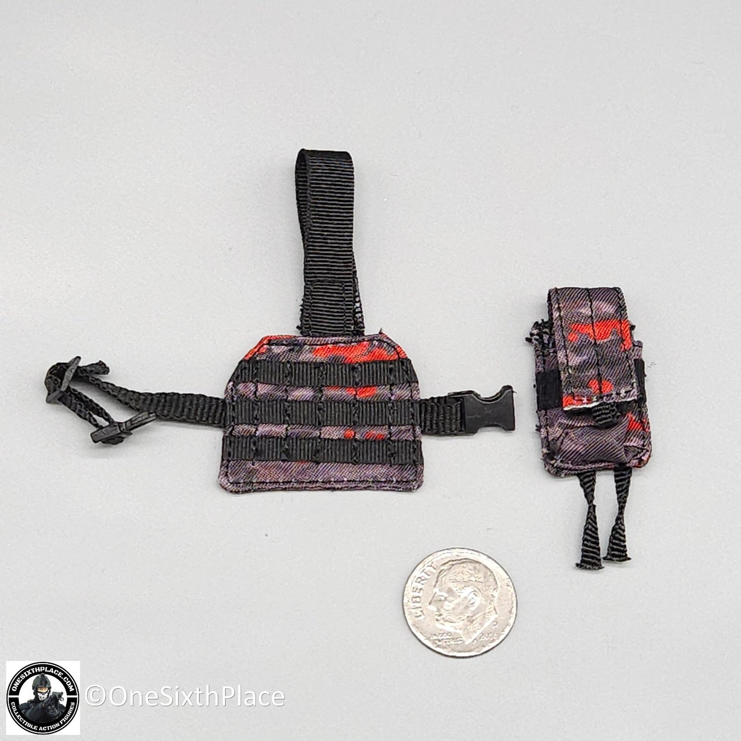 1:6 scale Fire Girl Female CQB Tactical Agent Grey Multicam Leg Pouch