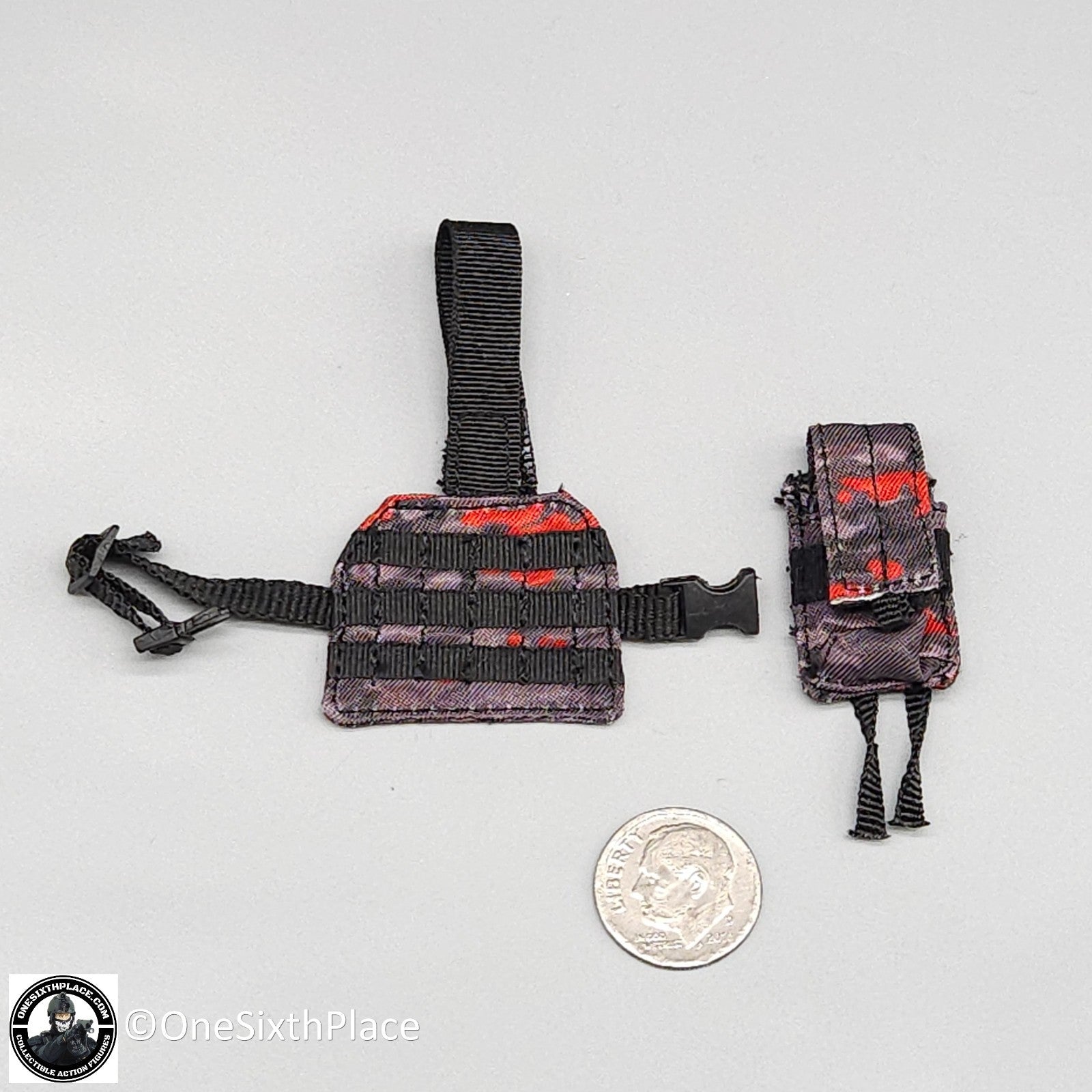 1:6 scale Fire Girl Female CQB Tactical Agent Grey Multicam Leg Pouch
