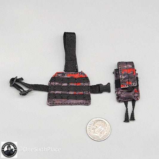 1:6 scale Fire Girl Female CQB Tactical Agent Grey Multicam Leg Pouch