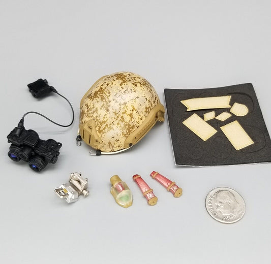 1:6 Easy Simple Recce Element AOR1 FAST Helmet w/ NVG 12" GI Joe Dragon DamToys 