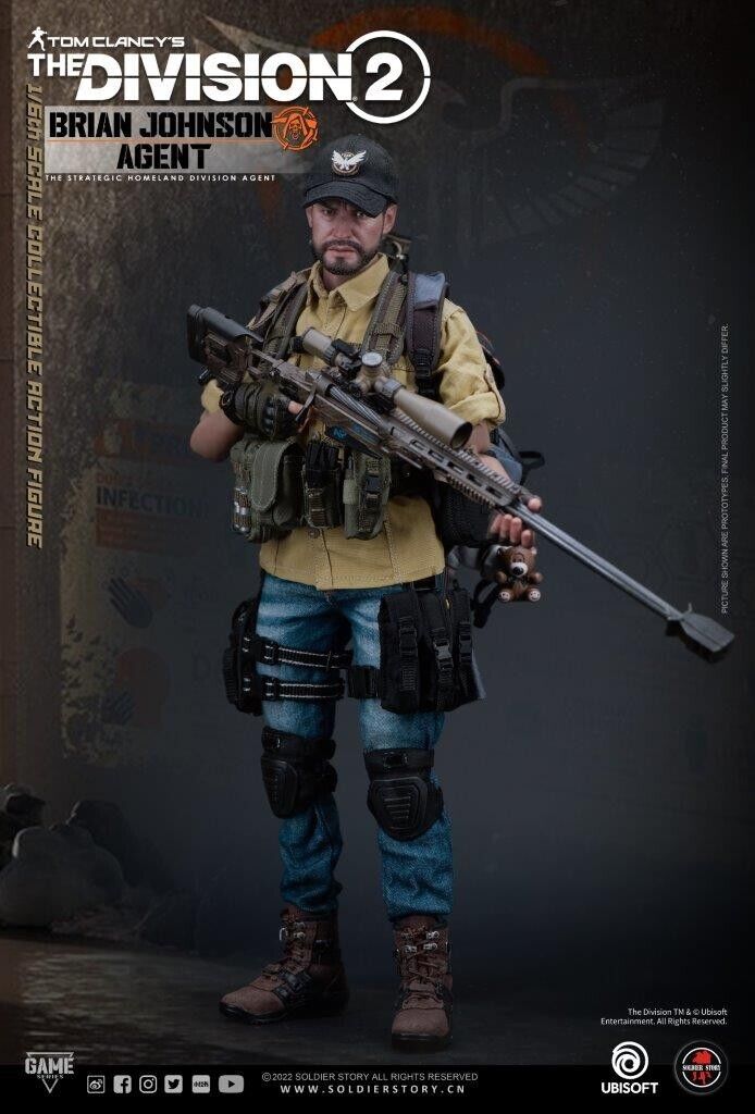 1:6 Soldier Story The Division 2 Agent Brian Johnson Dark Zone Bag Buttpack