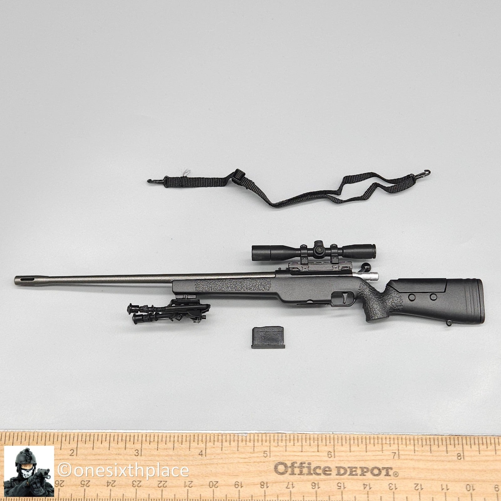 1:6 scale Flagset Serbia Sniper Rifle w/ Sling for 12" Figures