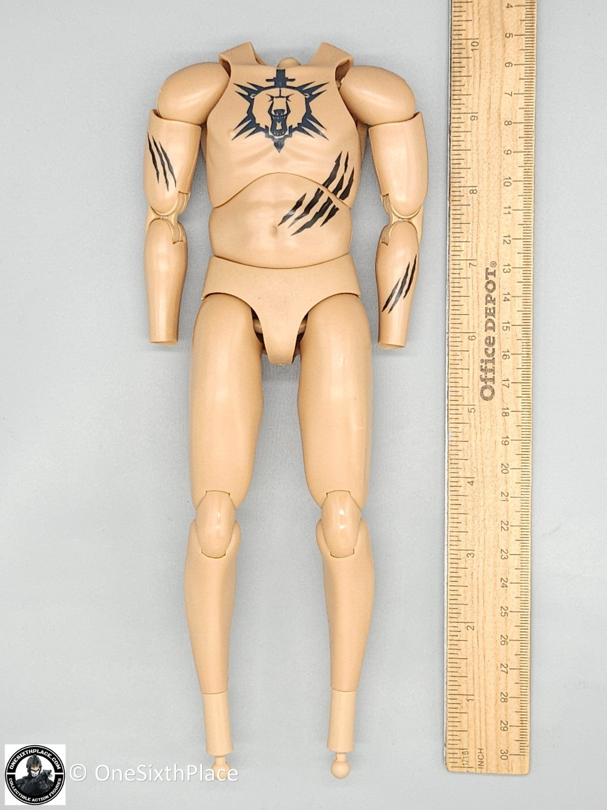 1:6 scale DamToys  Gangsters Kingdom Milevsky Tattoo Male Body for 12" Figures