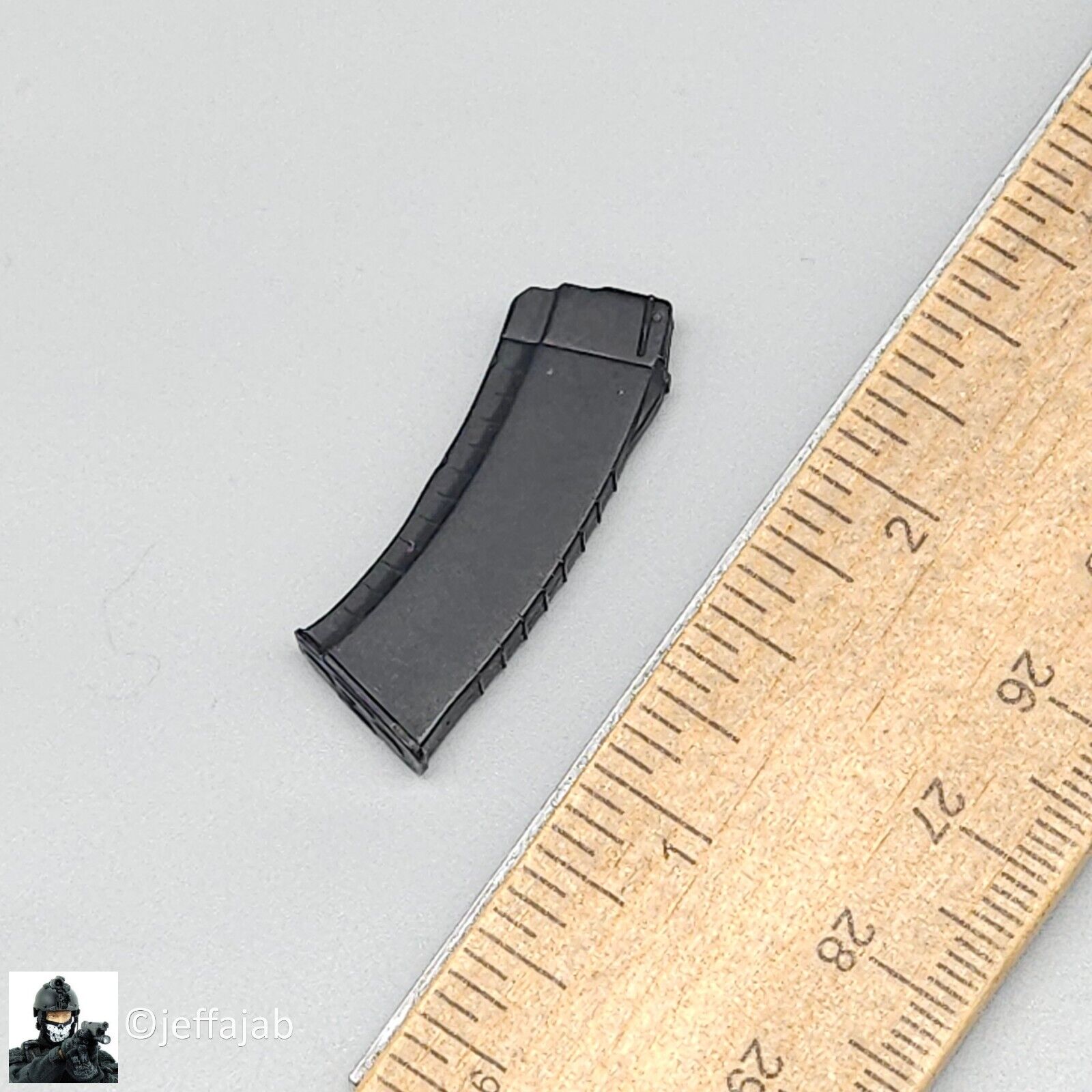 1:6 DamToys Russian Black AK47 Ammo Mag x1 (Plastic) for 12" Figures