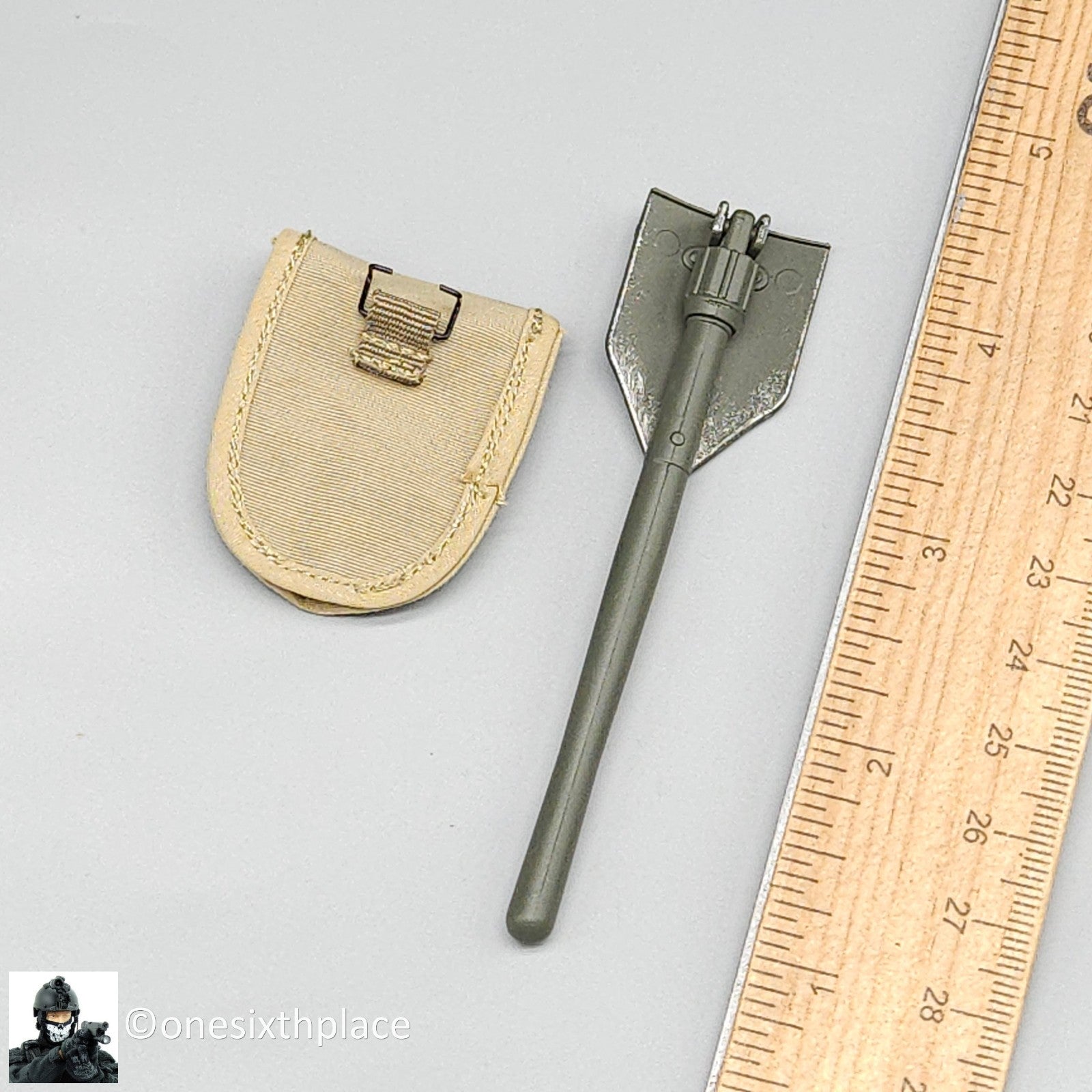 1:6 Facepool WWII USMC Snafu Shovel E-Tool w/ Cover for 12" Figures