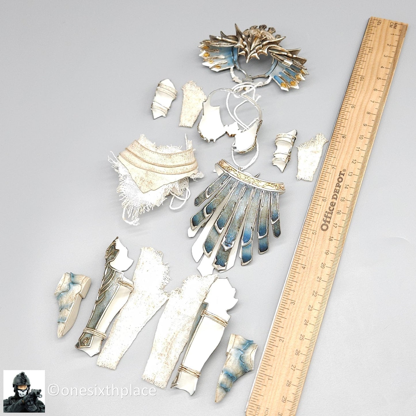 1:6 TBLeague PL2022-202B Hell’s Messenger Silver Female Armor Set for 12" Figure