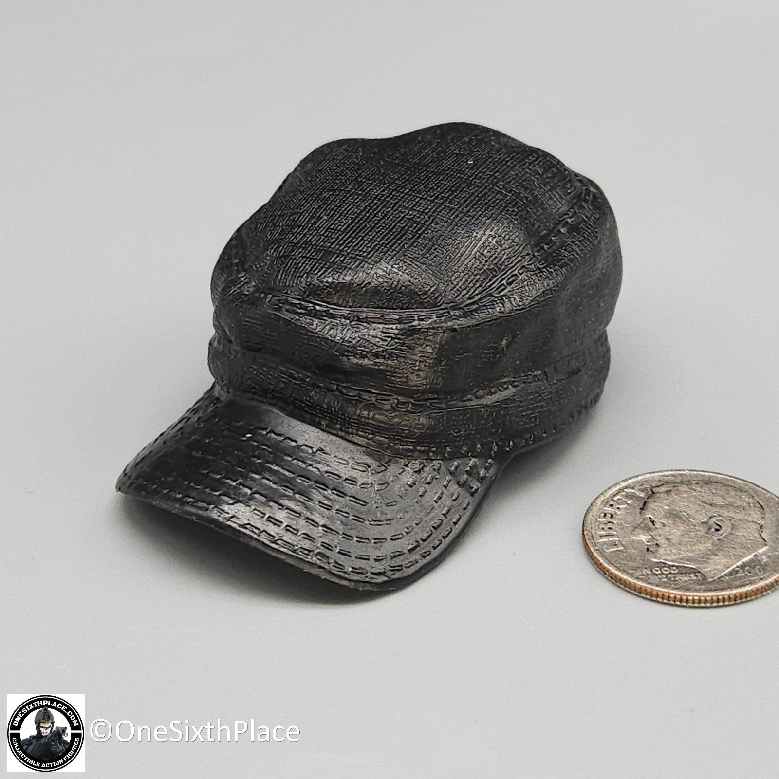 1:6 scale Hasbro GI Joe Molded Black Cap Hat for 12" Figures Ranger PMC