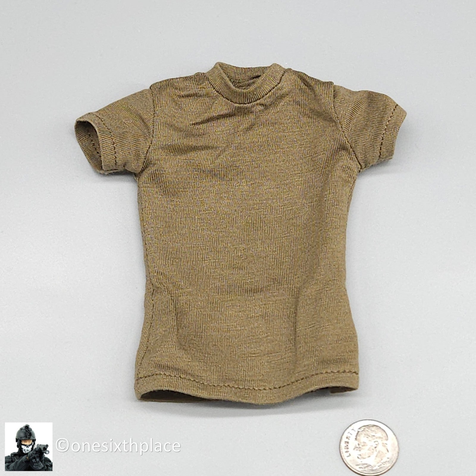 1:6 Scale DiD WWII US 2nd Ranger Battalion Medic Wade Green T-Shirt 12" Figures