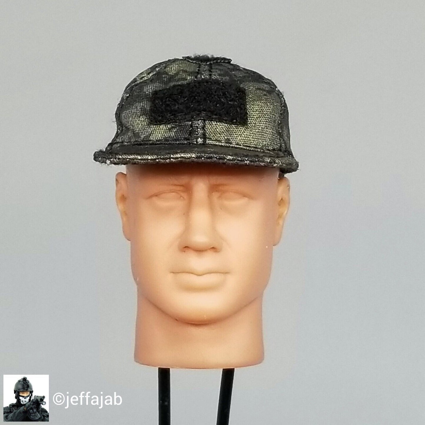 1:6 Easy & Simple Combat Control Team G3 Black Multicam Hat Cap for 12" Figure