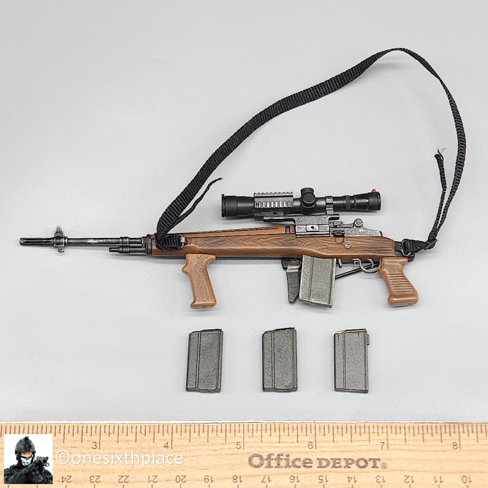 1:6 scale BBI Navy SEAL Hawkeye M14 Sniper Rifle for 12" Figures