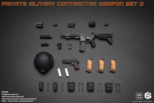 1:6 Easy & Simple Private Military Contractor Weapon Set D Ver. E for 12" Figure