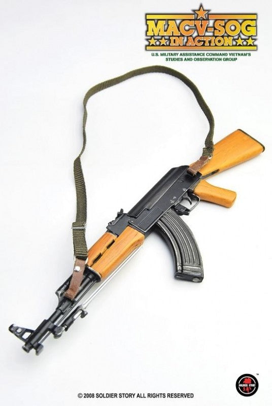 1:6 scale Soldier Story Vietnam MACV-SOG Wood & Metal AK47 Rifle for 12" Figures