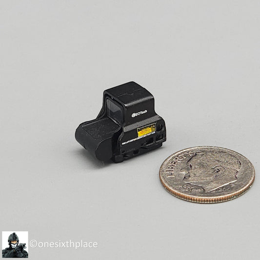 1:6 Easy & Simple Eotech Red Dot Rifle Sight Accessory (Black) for 12" Figures