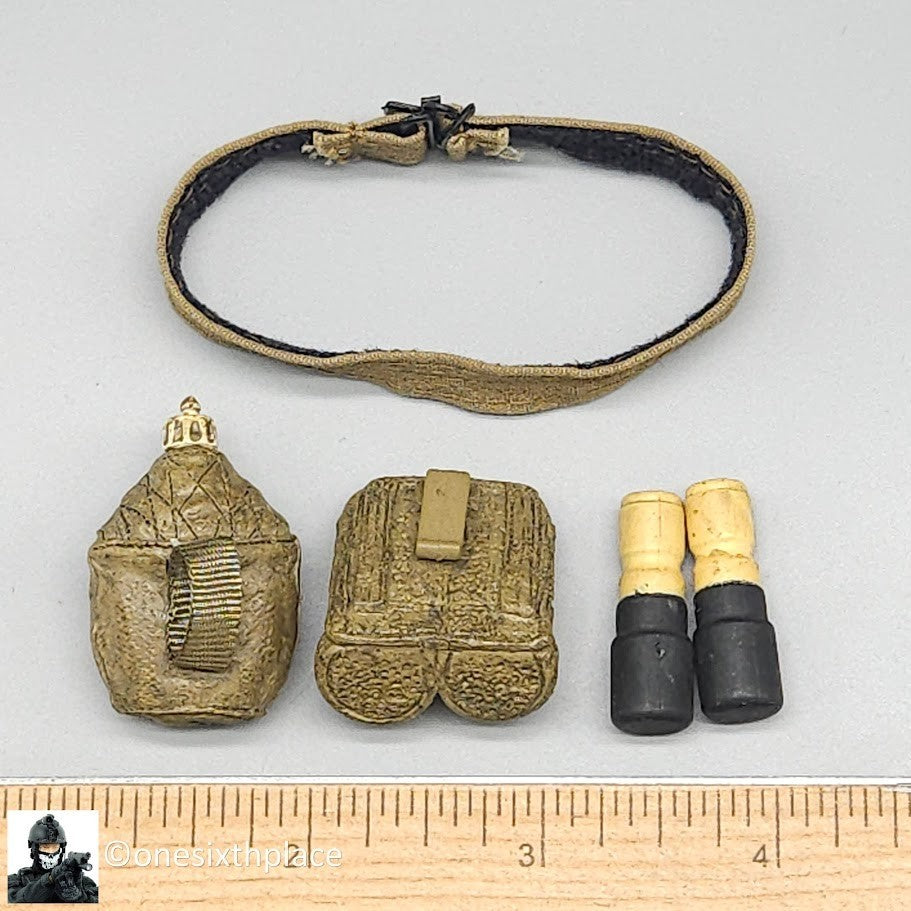 1:6 Ultimate Soldier Vietnam Viet Cong Belt Canteen Grenade Pouch for 12" Figure