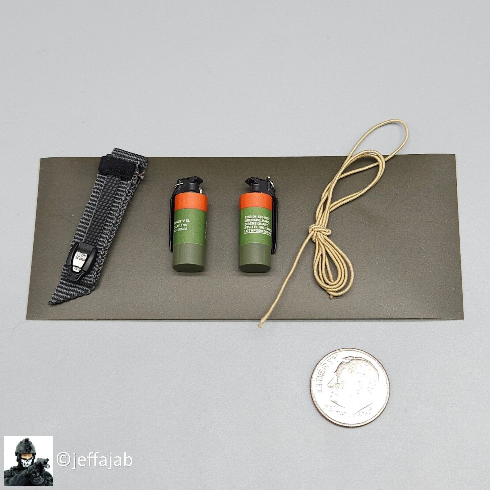 1:6 Easy & Simple Veteran Tactical Instructor Combat Grenade Tourniquet Set 12"