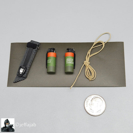 1:6 Easy & Simple Veteran Tactical Instructor Combat Grenade Tourniquet Set 12"