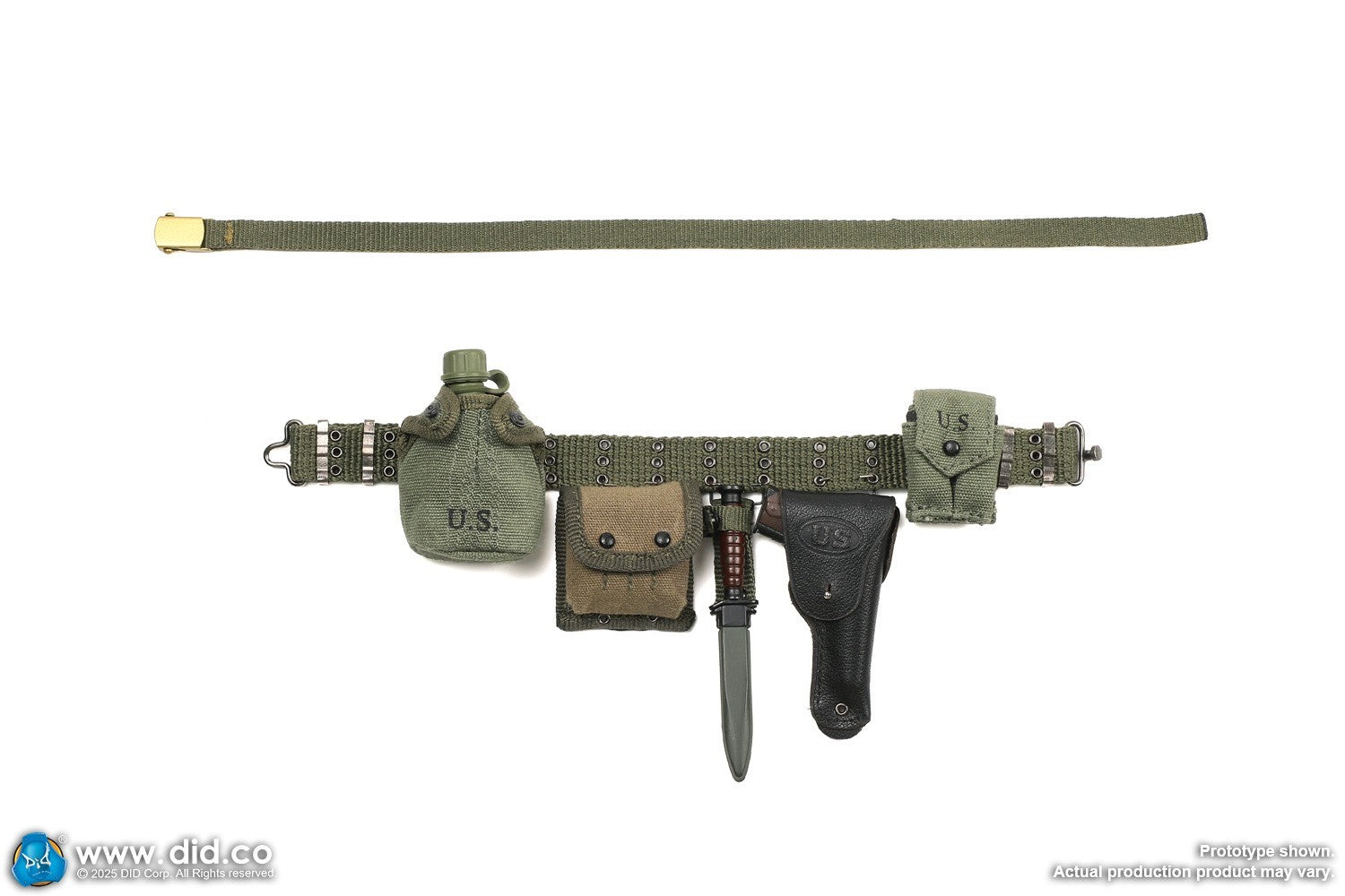 1:6 scale DiD Vietnam US Army Colonel James M56 Pistol Belt for 12" Figures