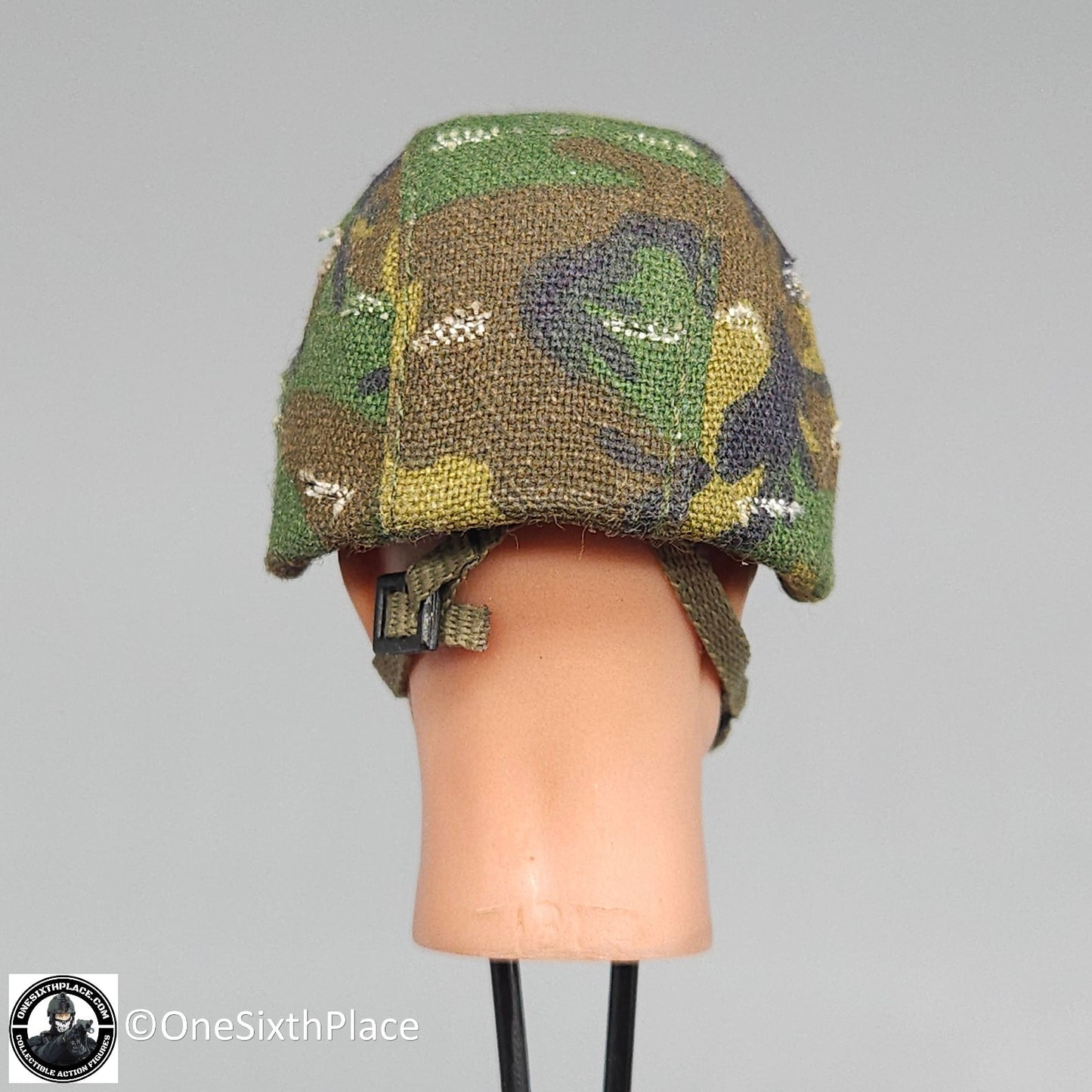 1:6 scale BBI Woodland Camo Metal PASGT Helmet for 12" Figures