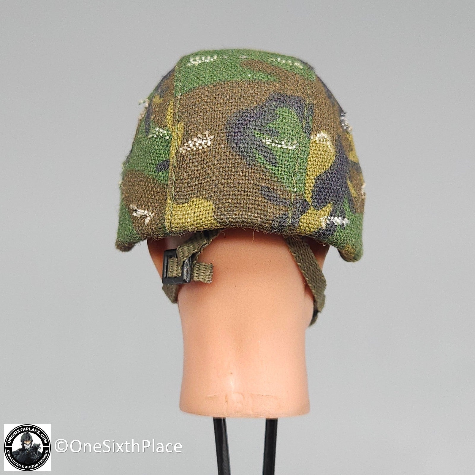 1:6 scale BBI Woodland Camo Metal PASGT Helmet for 12" Figures