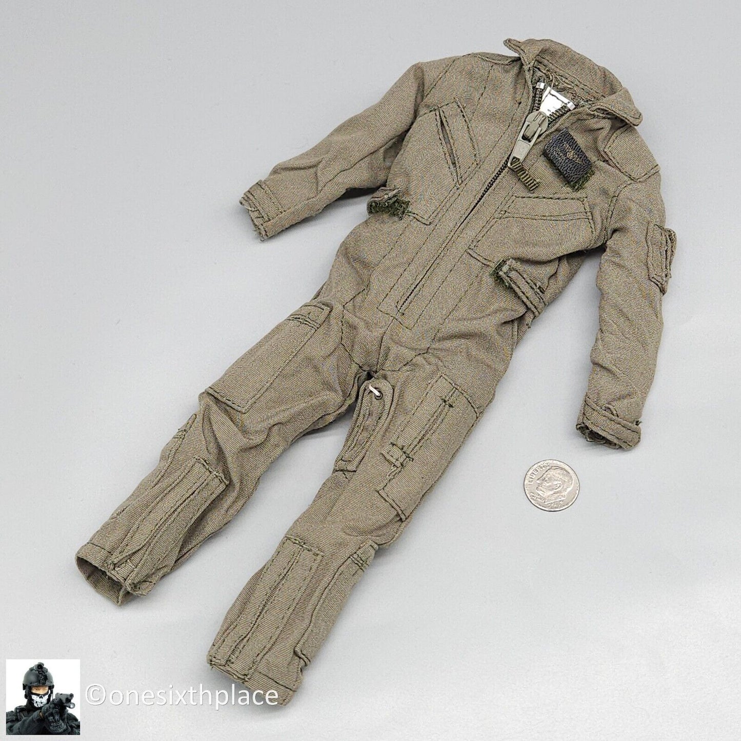 1:6 scale BBI Navy Pilot Green Nomex Flight Suit for 12" Figures