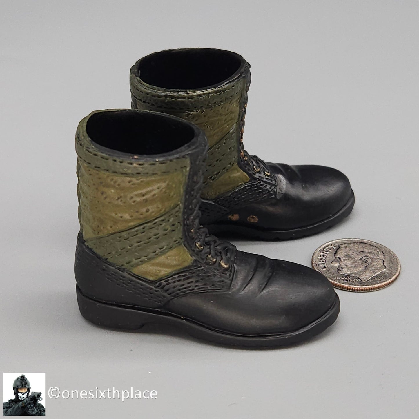 1:6 Ultimate Soldier US Vietnam Air Cavalry Pilot Boots for 12" Figures