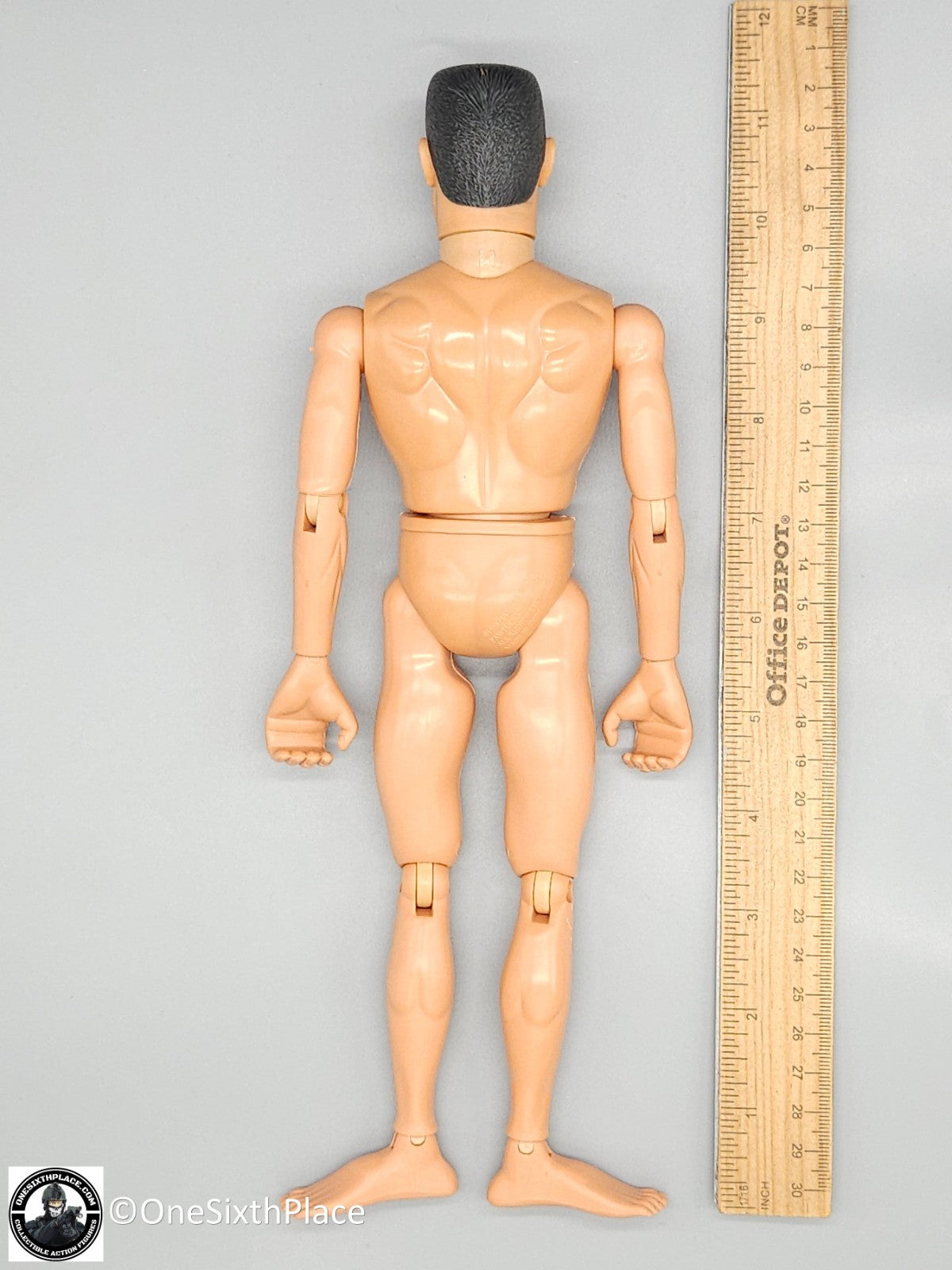 1:6 scale Hasbro GI Joe 1996 Male Nude Body w/ Black Flattop Hair 12" Figure