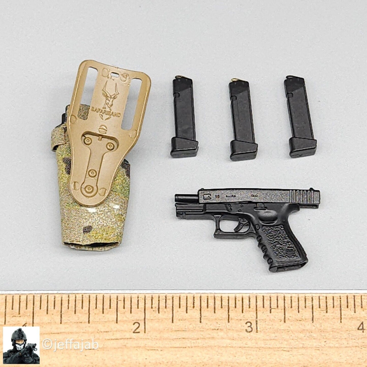 1:6 Easy & Simple Delta Force 2022 Cultural Support Team CST Pistol w/ Holster