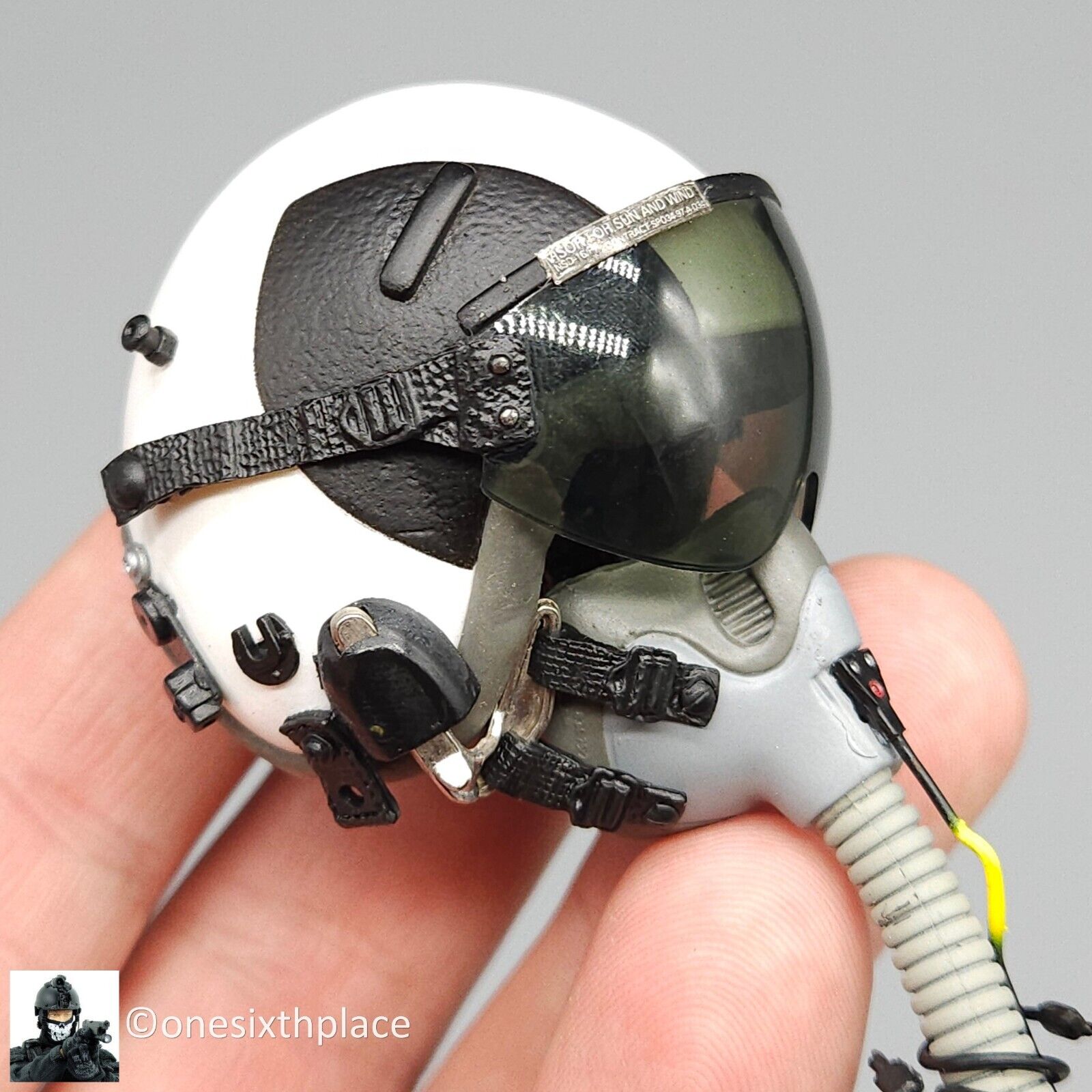 1:6 BBI Naval Pilot HGU-55 Flight Helmet Set READ NOTES for 12" Figures