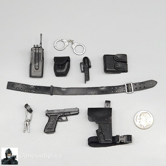 1:6 scale Dragon NYPD ESU Sniper Winona Police Belt Pouch Pistol Set 12" Figures